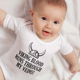Body Para Bebê Viking Sangue Atravessa Minhas Veias