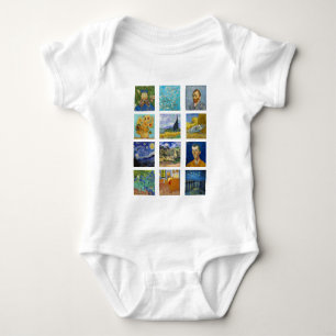Body Para Bebê Vincent Van Gogh - Grelha de Mastercastas
