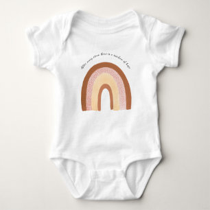Body Para Bebê Vintage arco-íris