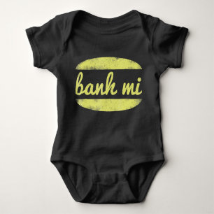 Body Para Bebê Vintage Banh Mi  Rua Comida