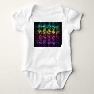 Body Para Bebê Vintage de multicores brilhante Abstrato Art