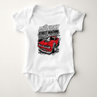 Body Para Bebê Vintage Mechanic Shirt - Midnight Street Machine C