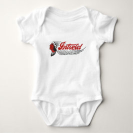 Body Para Bebê Vintage Motorcycle Logo White