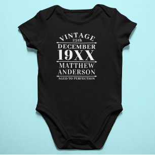 Body Para Bebê Vintage personalizada envelhecida até a perfeiç