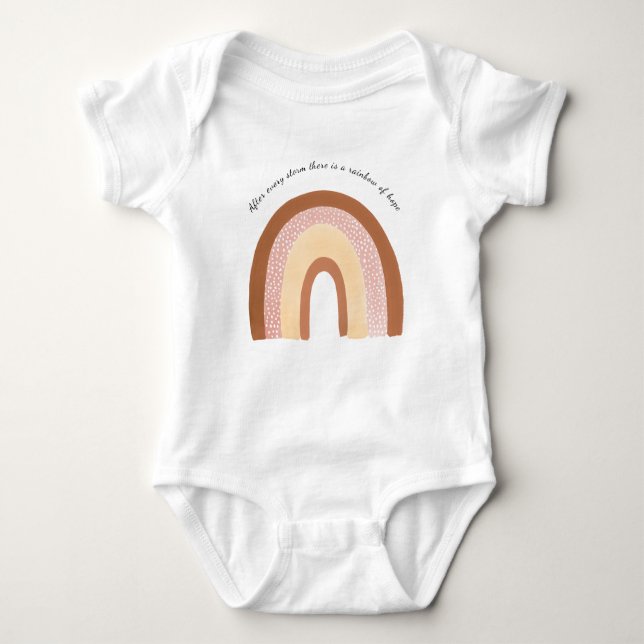 Body Para Bebê Vintage Rainbow (Frente)