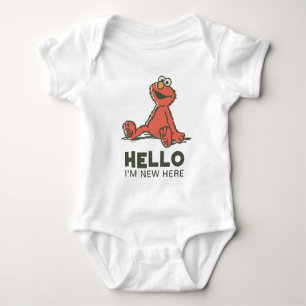 Body Para Bebê Vintage Sesame Street - Elmo Bebê