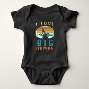 Body Para Bebê Vintage Snowboard Freestyle Jump Snow Mountain