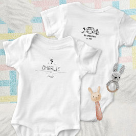 Body Para Bebê Vintage Van Life Surfer Crew