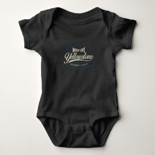Body Para Bebê Vintage Yellowstone National Park Wild Life Outdoo