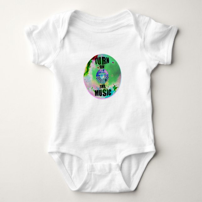 Body Para Bebê Vinyl Music (Frente)
