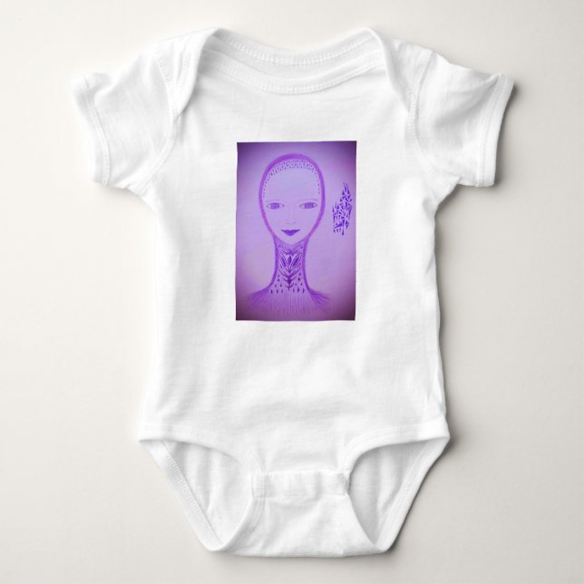 Body Para Bebê Violeta (Frente)