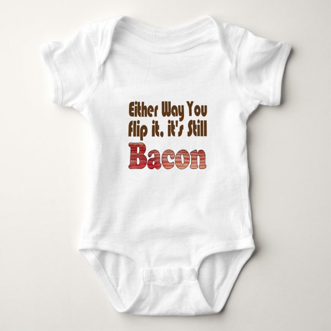 Body Para Bebê Vire-o Bacon (Frente)