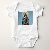 Virgem Abençoada Mary Baby Jumper