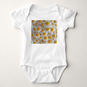Body Para Bebê Visitas Brancas: Belo Fundo Floral