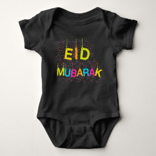 Body Para Bebê Visto de bebê Eid Mubarak, roupas