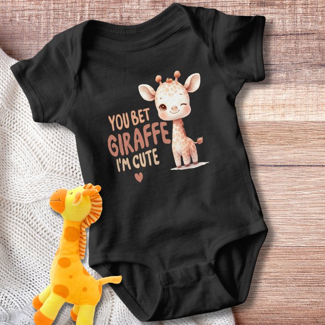 Body Para Bebê Você aposta que girafa que sou bonita (Criador carregado)