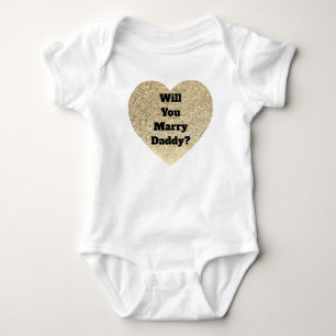 Body Para Bebê Você casará a veste do bebê do pai