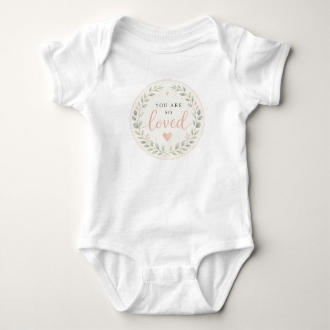 Body Para Bebê Você É Amado, Presente de Recém-Nascido (Frente)