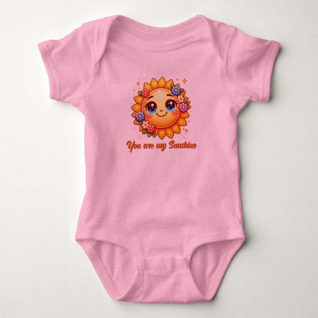 Body Para Bebê Você é meu Bebê Bodysuit Sol (Frente)