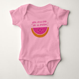 Body Para Bebê "Você é um em um melão" Bebê de terno