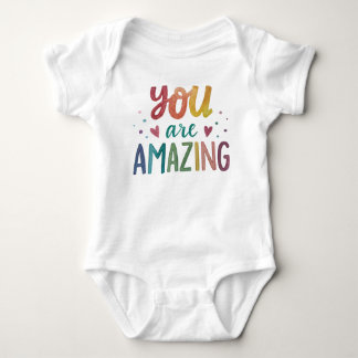 Body Para Bebê Você É Uma Citação Inspiradora Colorida Incrível