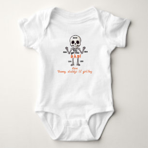 Body Para Bebê Você Tem Este Esqueleto De Outubro Novo, Bonito Pa