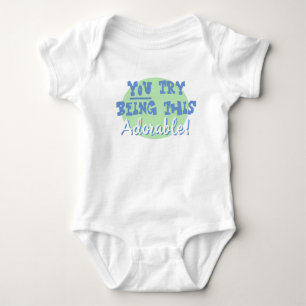 Body Para Bebê Você Tenta Ser Tão Adorável!
