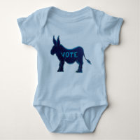 VOTE Blue Donkey Dia das Eleições EUA Votando Patr