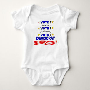 Body Para Bebê Voto Democrata