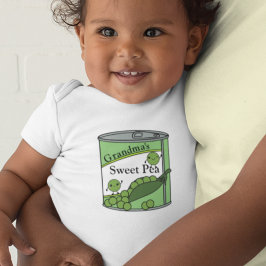 Body Para Bebê Vovó Ervilha Doce