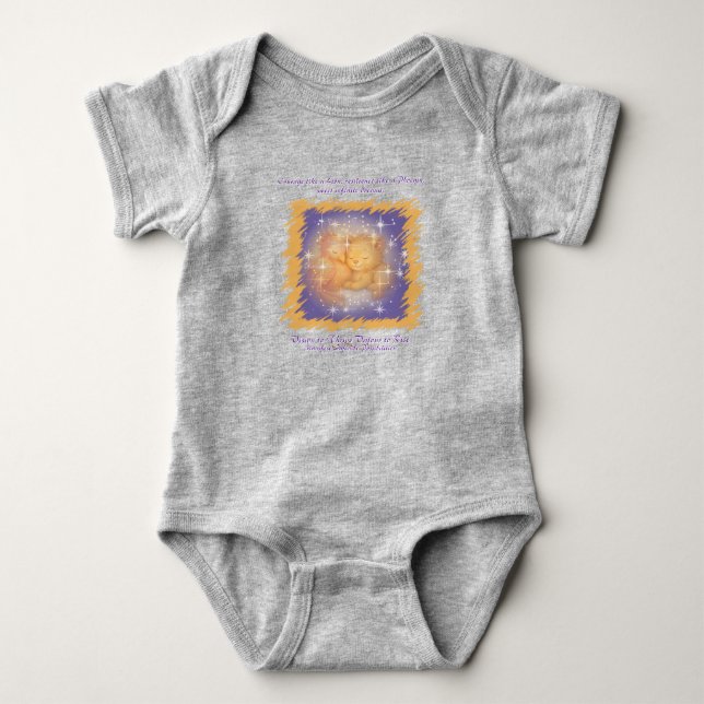 Body Para Bebê VTVR-SLEEPINGBABIES2-BB - Bodysuit para Bebê (Frente)