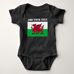 Body Para Bebê Wales Flag Welsh Dragon Cardiff Patriotic