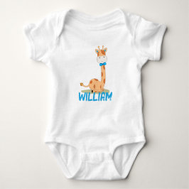Body Para Bebê Watercolor Baby Giraffe, Safari