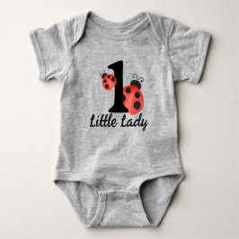 Body Para Bebê Watercolor Ladybug Pequena Senhora Birthday Bodyca