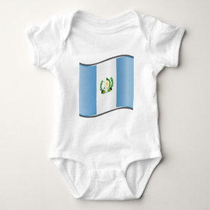 Body Para Bebê Wavy Guatemala Flag