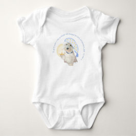 Body Para Bebê Westie Azul Boanoite com Vela