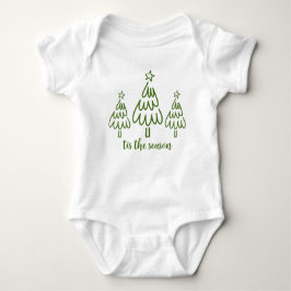 Body Para Bebê Whimsical Hand Drawn Doodle Green