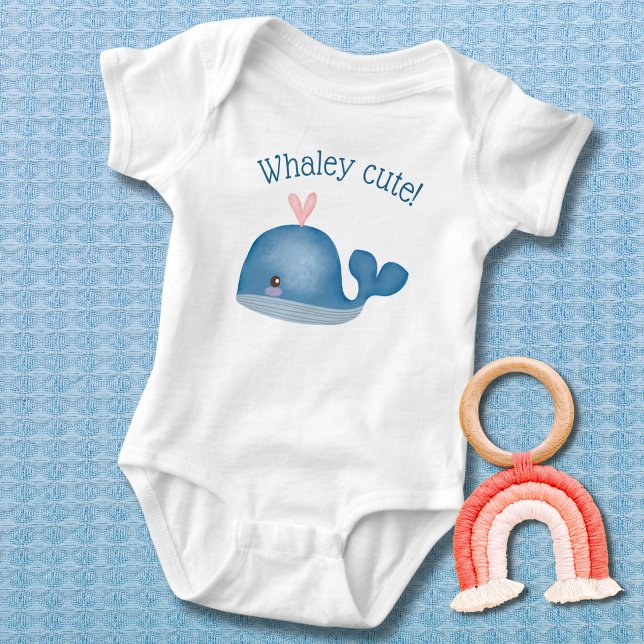 Body Para Bebê Whimsical Whaley Cute (Criador carregado)
