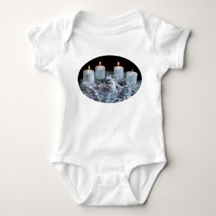 Body Para Bebê White Advent Wreath