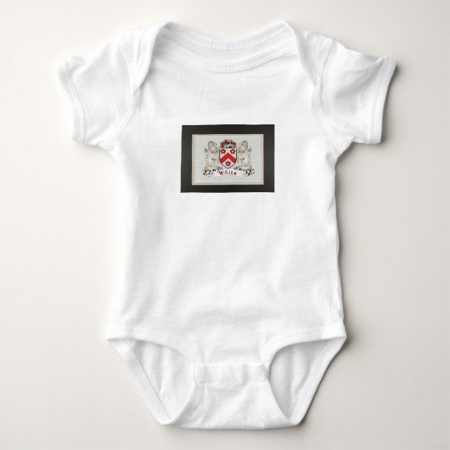 Body Para Bebê White Cote of Arms (Frente)