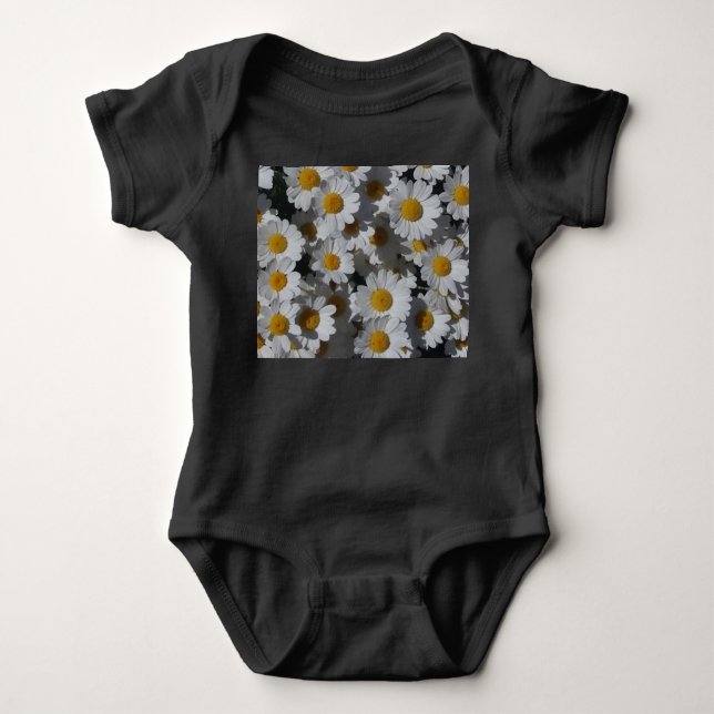 Body Para Bebê White Daisies (Frente)