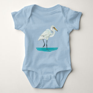 Body Para Bebê White Heron