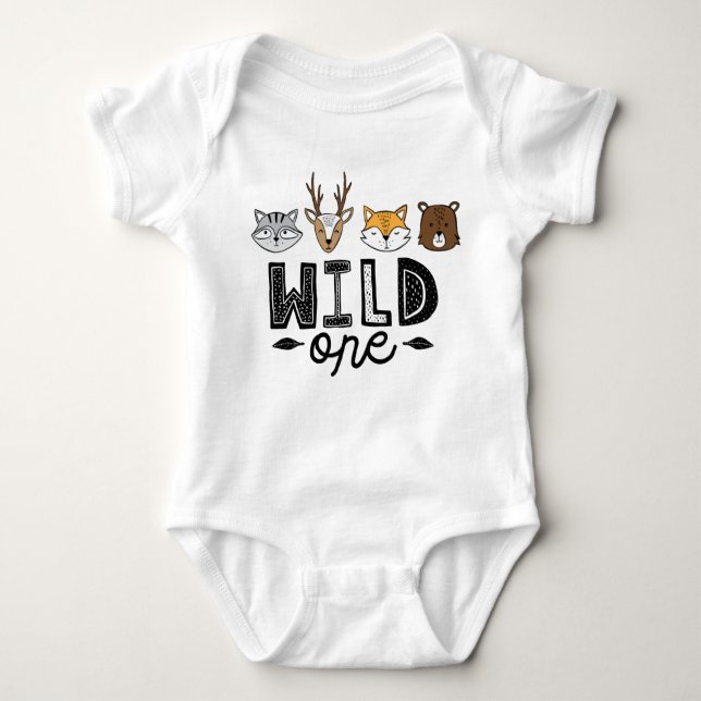 Body Para Bebê Wild One Bodydress (Frente)