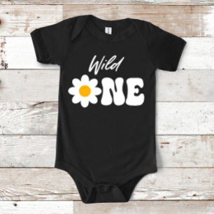 Body Para Bebê Wild ONE Daisy 1rua Primeiro Aniversário