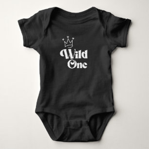 Body Para Bebê Wild One primeiro aniversario Wild Things Baby T-S