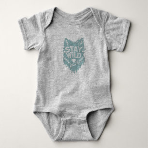 Body Para Bebê Wild Wolf