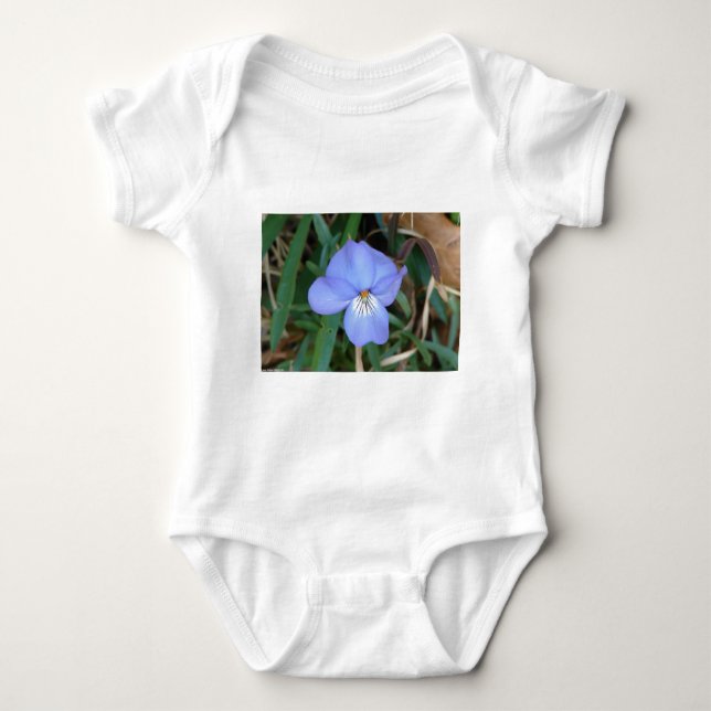Body Para Bebê WildFlowers Birds-Foot Violet IV Hot Primaveras Pr (Frente)