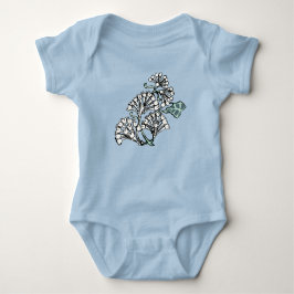 Body Para Bebê William Morris Jasmine e deixa o padrão