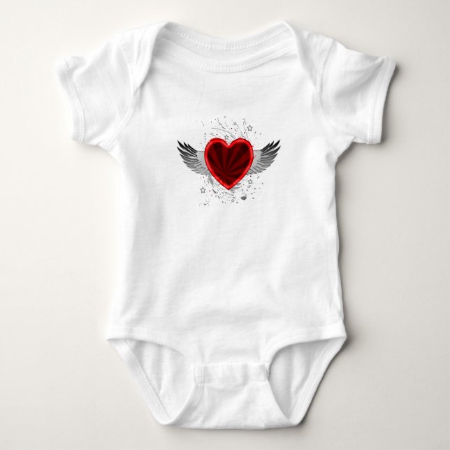 Body Para Bebê Wing Heart (Frente)