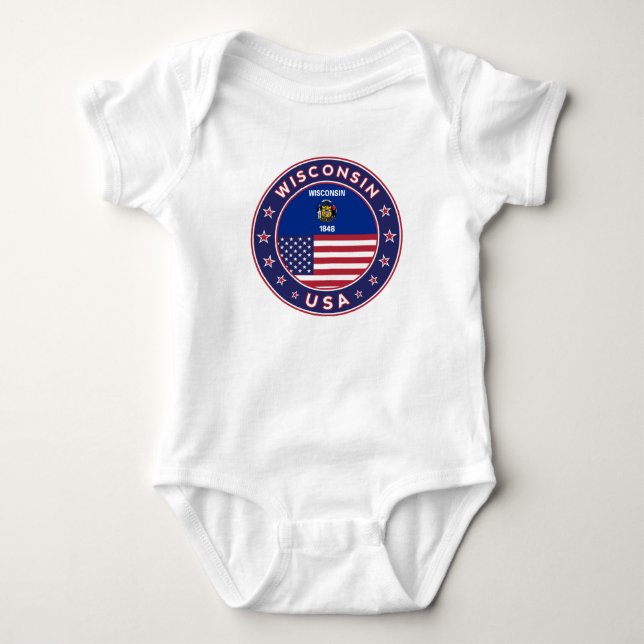 Body Para Bebê Wisconsin (Frente)
